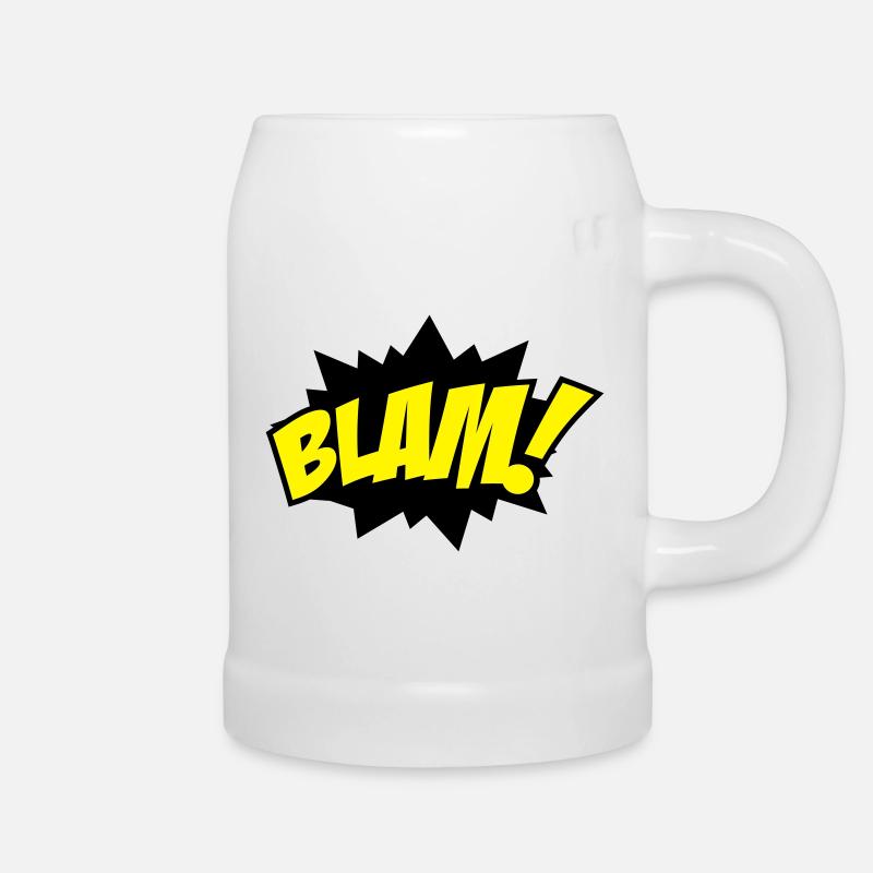 explosion - Beer Mug - white