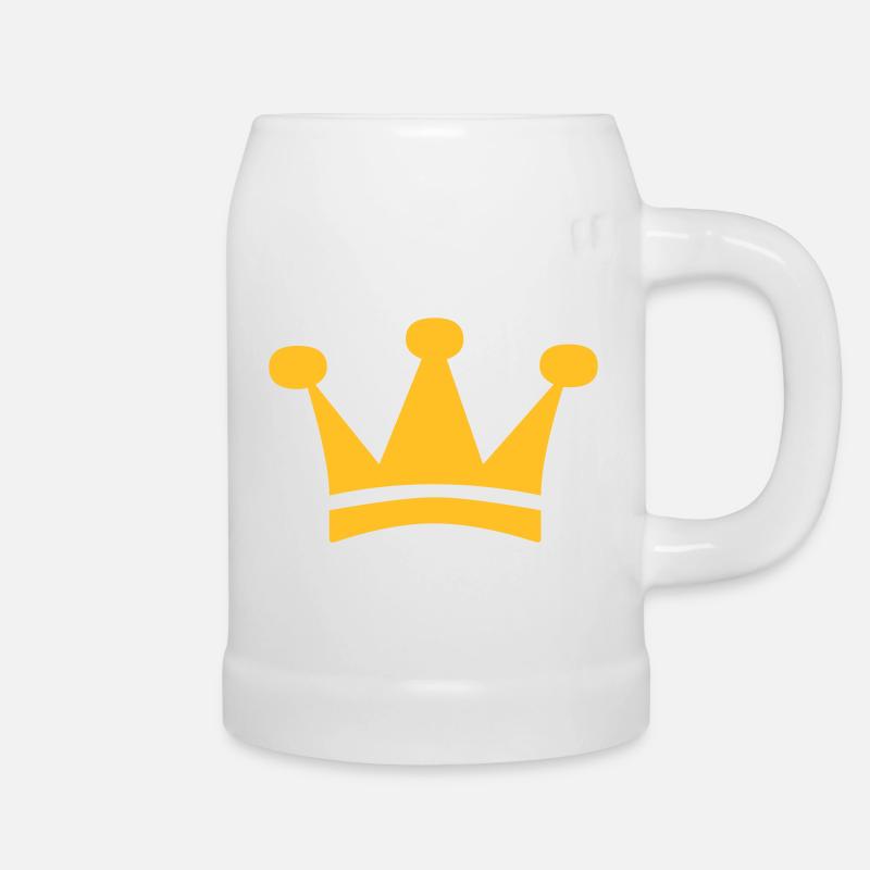 crown - Beer Mug - white