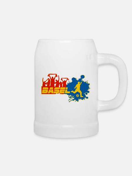 Basel Fan - Bierkrug - Weiß
