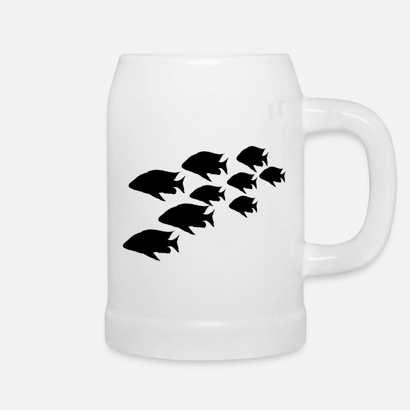 Pêche - Chope en céramique - blanc