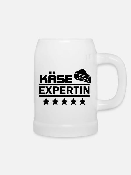Käse expertin - Bierkrug - Weiß