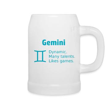 Horoscope des signes du zodiaque jumeaux Signes du zodiaque - Chope en céramique - blanc - Droite