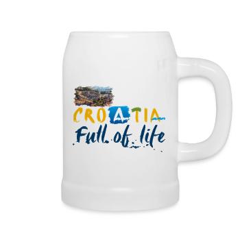 Croatia Croatian Hrvatska Croatia Croats Croat - Beer Mug - white - Right