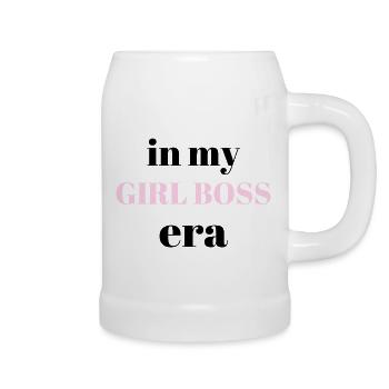 Girl boss | Gift idea girl / woman - Beer Mug - white - Right