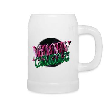 Gift Funny awkward sayings happy bedroom quote - Beer Mug - white - Right
