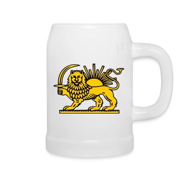 Iran löwe - Bierkrug - Weiß - Rechts