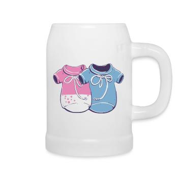 Tenues de bébé - Chope en céramique - blanc - Droite