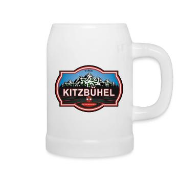 Kitzbühel, Österreich - Bierkrug - Weiß - Rechts
