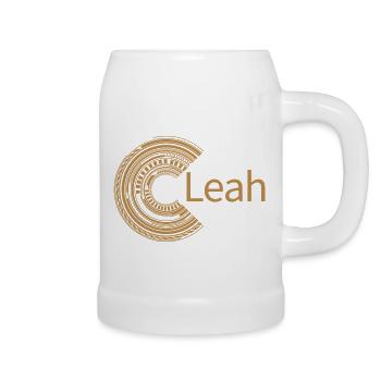 Für Leah - Bierkrug - Weiß - Rechts
