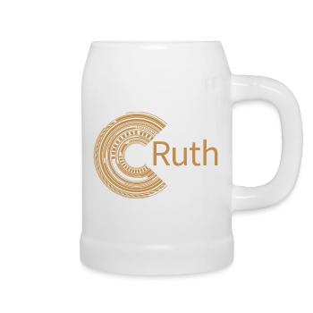 Für Ruth - Bierkrug - Weiß - Rechts