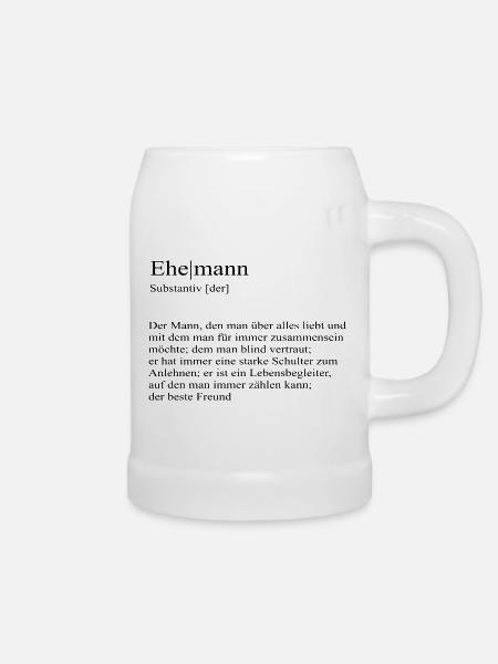 Ehemann Definition bester Freund - Bierkrug - Weiß