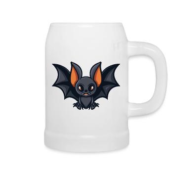 Bat Comic - Beer Mug - white - Right