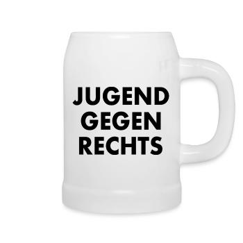 jugend gegen rechts - Bierkrug - Weiß - Rechts