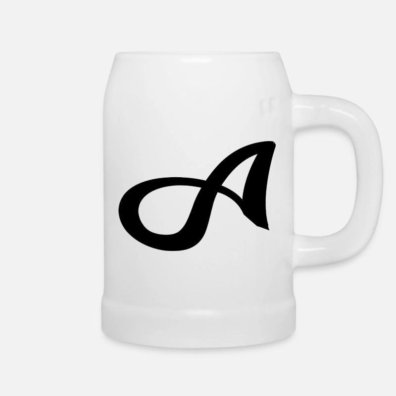 Letter A - Bierkrug - Weiß