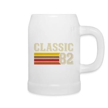 Rétro Classique 82 – Né en 1982 Anniversaire Vintage - Chope en céramique - blanc - Droite