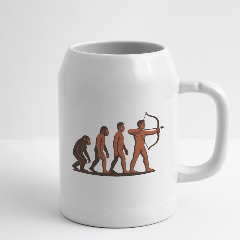 Evolution Archery Bow Target Archer Beer Mug