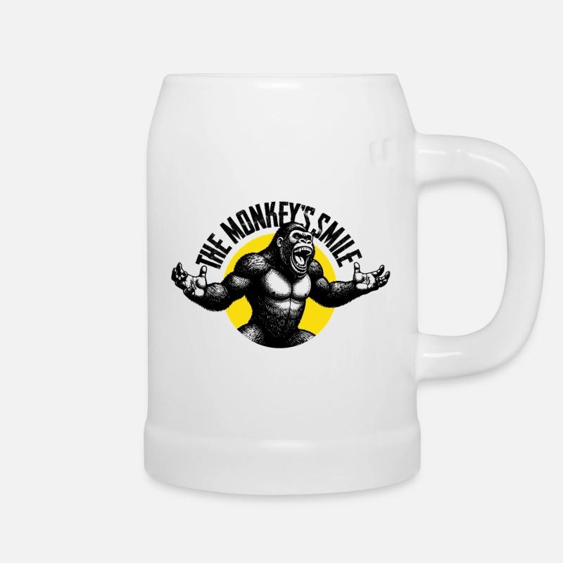 Roaring Gorilla - Beer Mug - white