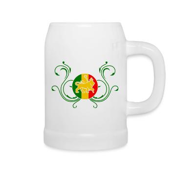 lion_of_judah_jamaica_v2c_3c - Bierkrug - Weiß - Rechts