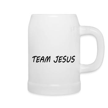 Team jesus - Beer Mug - white - Right