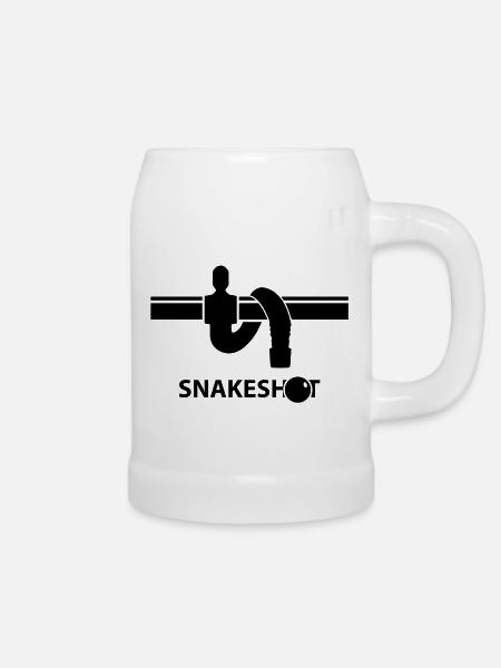 Snakeshot - Foosball - Bierkrug - Weiß