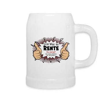 Endlich in Rente - Bierkrug - Weiß - Rechts