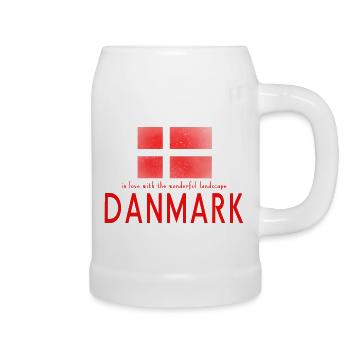 Danmark, Denmark - Beer Mug - white - Right