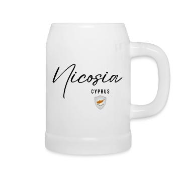 Design élégant Nicosie, j’adore Nicosie - Chope en céramique - blanc - Droite