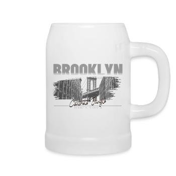 Brooklyn Concrete Jungle Streetwear - Bierkrug - Weiß - Rechts