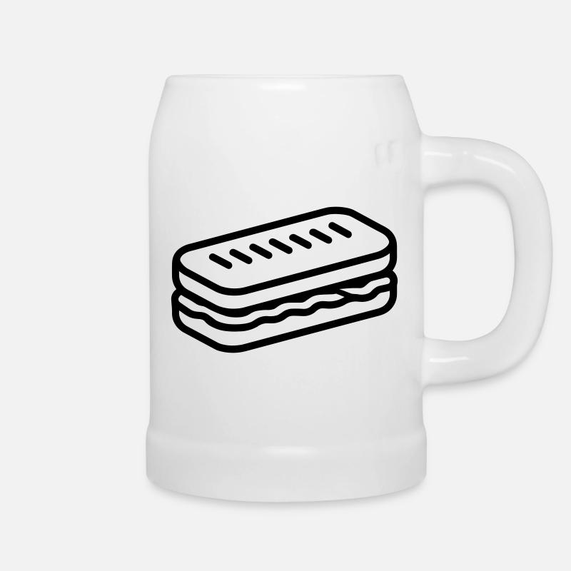 sandwich - Beer Mug - white
