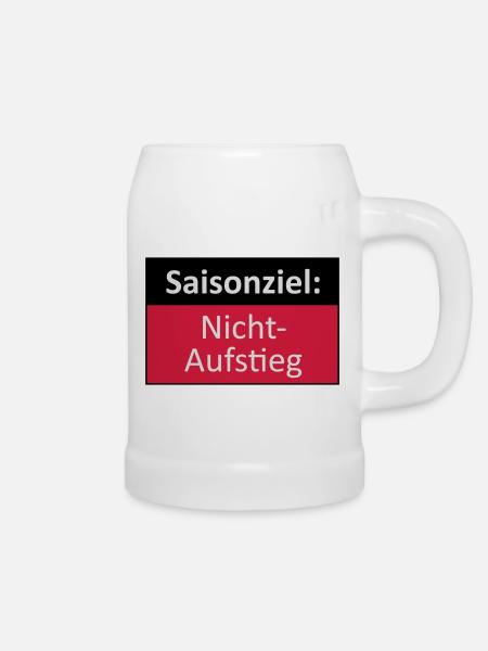 Aufstieg / Nichtaufstieg - Bierkrug - Weiß