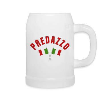 Predazzo Italian Flags  - Beer Mug - white - Right