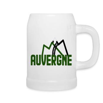 Auvergne mountain region France - Beer Mug - white - Right