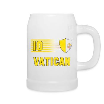 Vatican Football Team - Beer Mug - white - Right