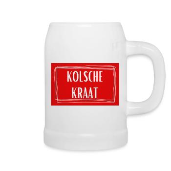 Kölsche Kraat - Köln Kölsch Kölle Rheinland - Bierkrug - Weiß - Rechts
