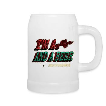 golfshirt presenteren idee meisjesgolfgift golfdecor - Bierpul - wit - Rechts