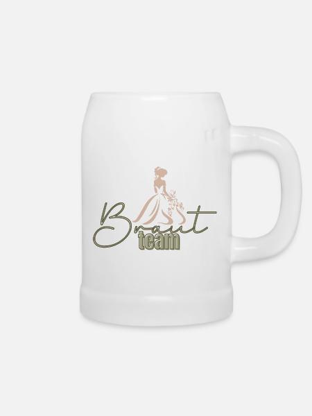 Team bride - Bierkrug - Weiß