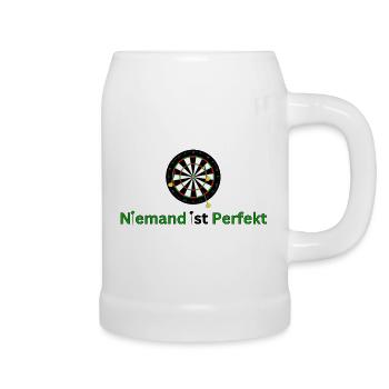 Perfect Imperfect - Dart - Saying - ApriNoeScor - Beer Mug - white - Right