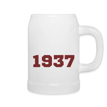 Original 1937 - Chope en céramique - blanc - Droite