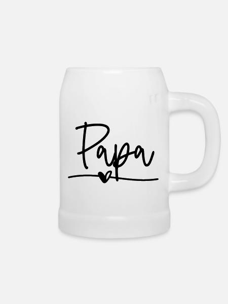 PAPA - Bierkrug - Weiß