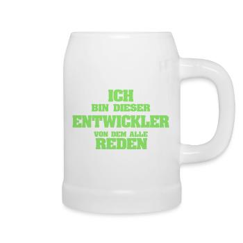 Developer as a profession - Beer Mug - white - Right