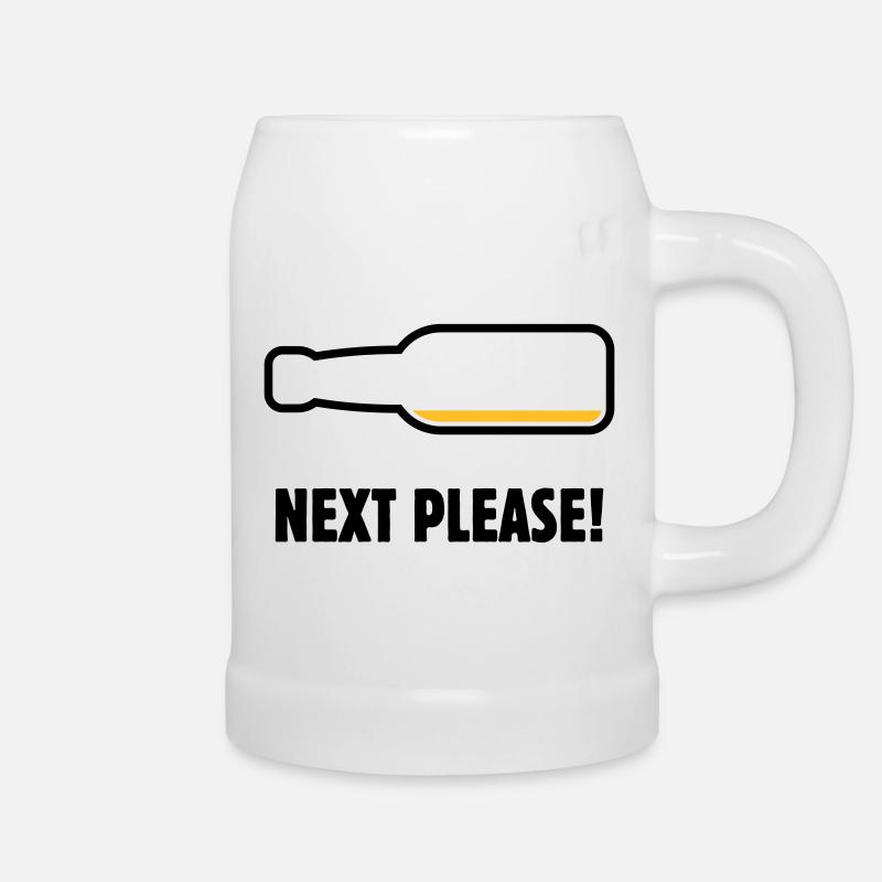 Next Please! (Beer / Beer / POS 2C) - Beer Mug - white