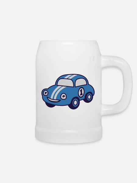 racing car - Bierkrug - Weiß