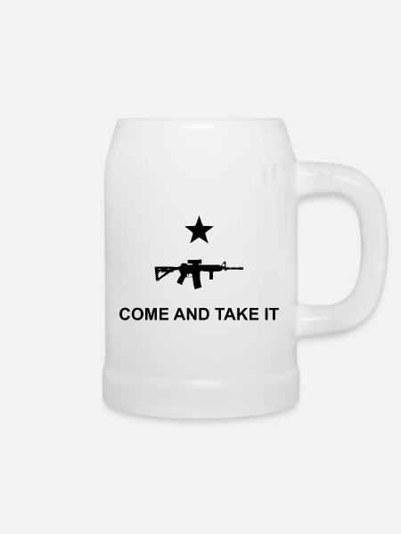 come and take it - Bierkrug - Weiß