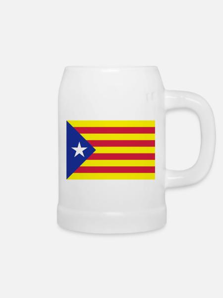 Catalunya Flag - Bierkrug - Weiß