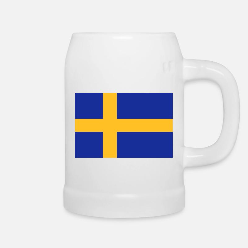 drapeau_suede - Beer Mug - white