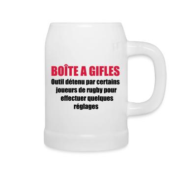 rugby club - Beer Mug - white - Right