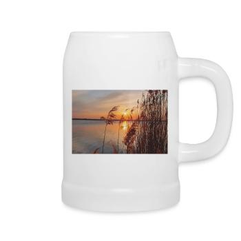 coucher de soleil soleil paysage Sky - Chope en céramique - blanc - Droite