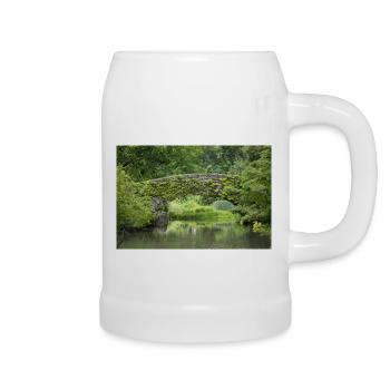 New York Gapstow Bridge Central Park Manhattan - Beer Mug - white - Right