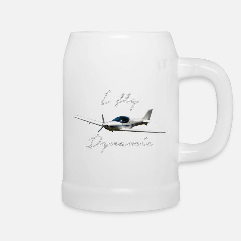 I fly Dynamic WT9 Ultraleichtflugzeug - Bierkrug - Weiß