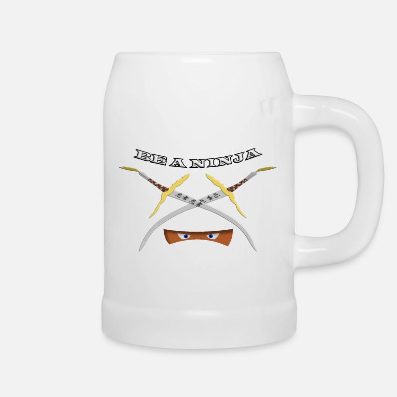 Ninja - Bierkrug - Weiß